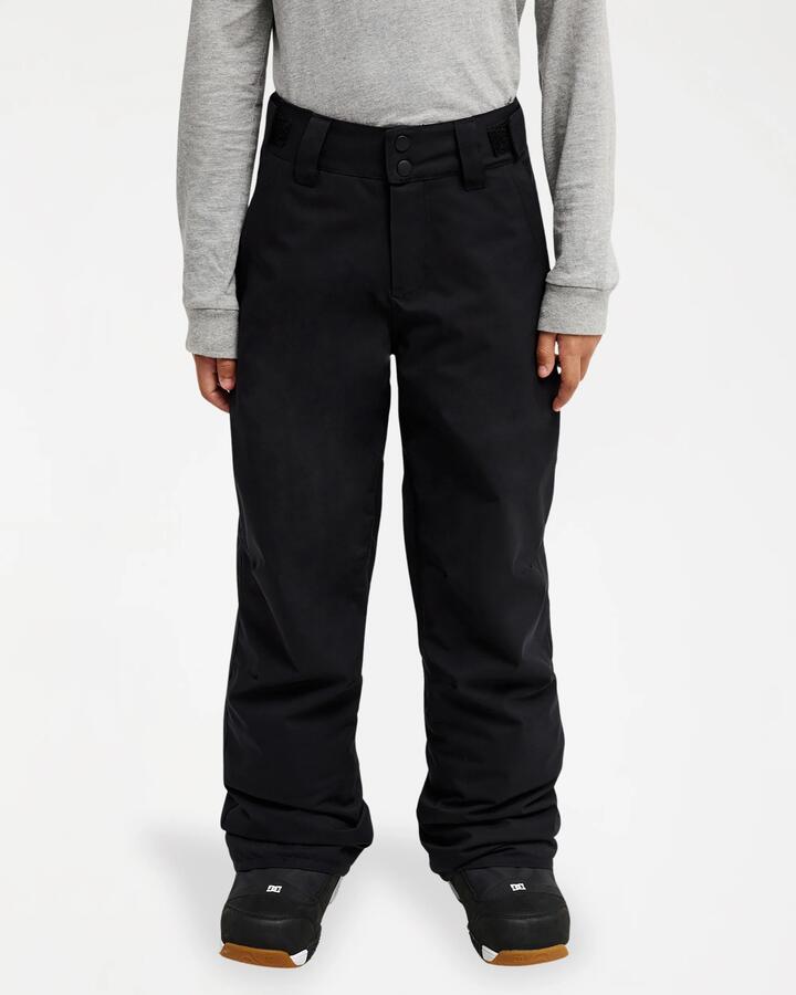 Image of a model wearing Pants. Product name - Quiksilver Boys 8-16 Estate Snow Pants Black in Black colour by brand - Quiksilver