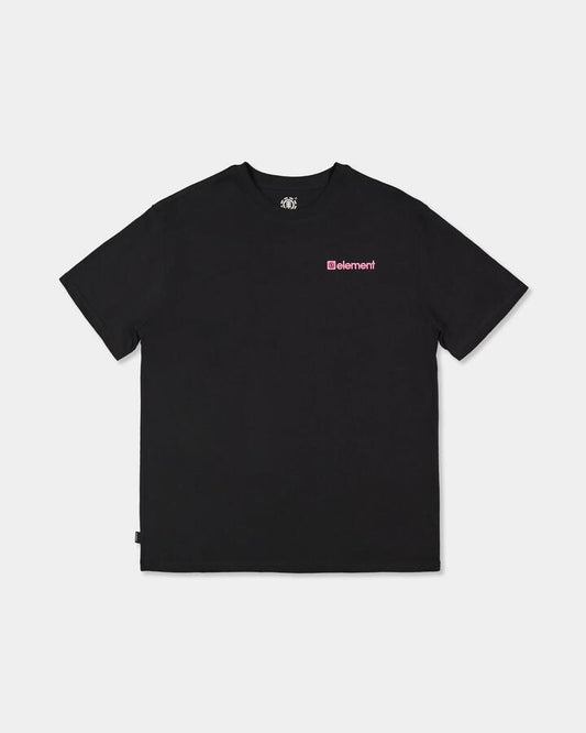 Image of T-Shirts. Product name - Element Mens Joint T-Shirt Off Black in Off Black colour by brand - Element