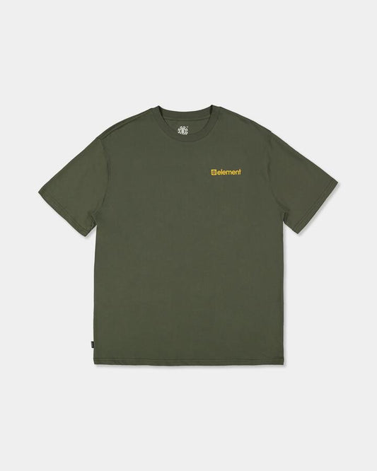 Image of T-Shirts. Product name - Element Mens Joint T-Shirt Bronze Green in Bronze Green colour by brand - Element