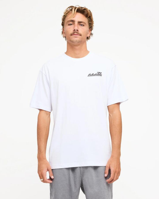 Image of T-Shirts. Product name - Billabong Mens Tilt T-Shirt White in White colour by brand - Billabong