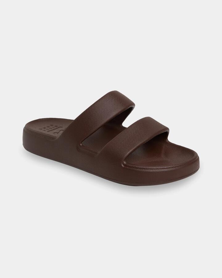 Image of Sandals. Product name - Billabong Womens Malibu Recovery Sandals Dark Brown in Dark Brown colour by brand - Billabong