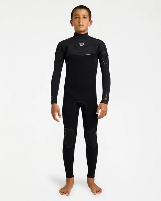 Image of Wetsuits. Product name - Billabong Boys 8-16 4/3 Furnace Ultra Gullwing Wetsuit Black in Black colour by brand - Billabong