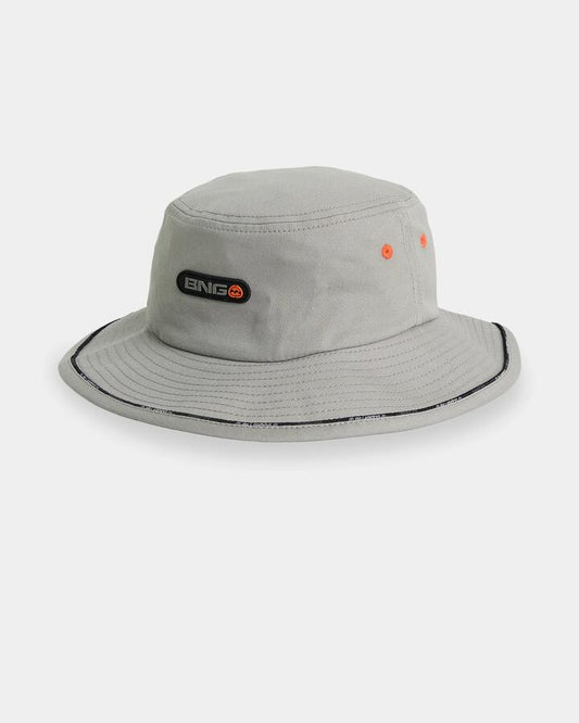 Image of Accessories. Product name - Billabong Boys 2-7 Groms Spec Script Boonie Ash in Ash colour by brand - Billabong