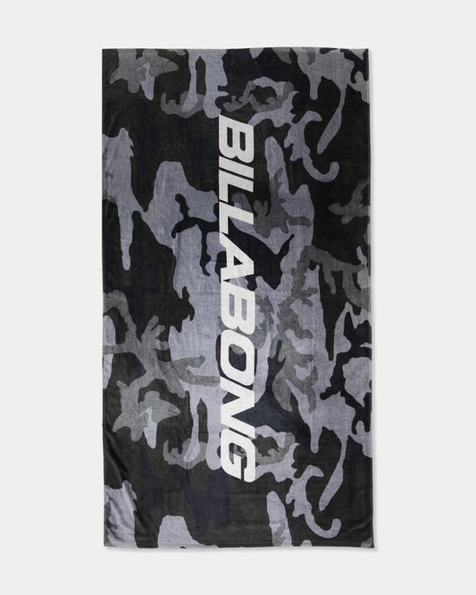 Image of Towels. Product name - Billabong Mens Strike Mission Beach Towel Black Camo in Black Camo colour by brand - Billabong