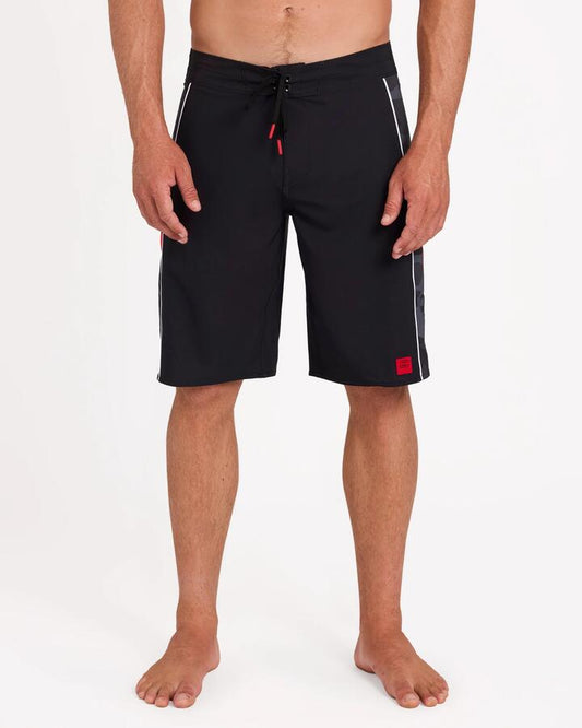 Image of Swimwear. Product name - Billabong Mens Adiv Strike Mission Dbah 2.0 Boardshorts Black in Black colour by brand - Billabong
