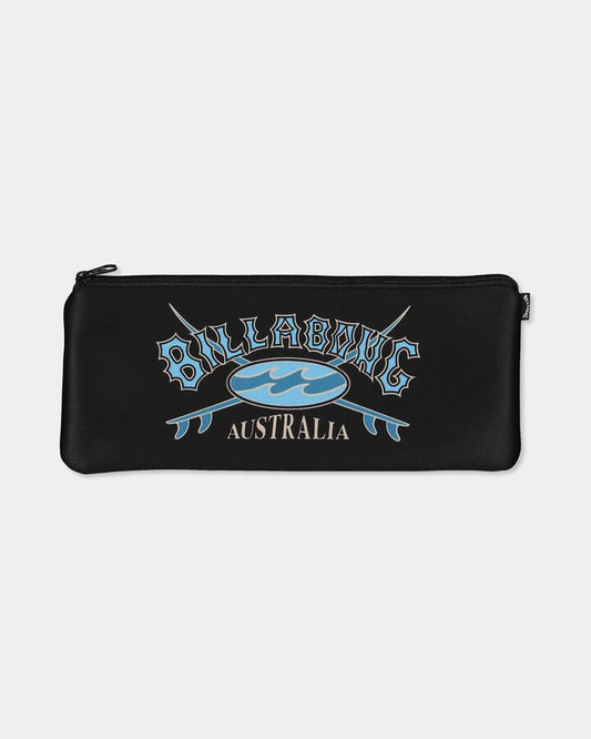 Image of Accessories. Product name - Billabong Mens Large Pencil Case Black in Black colour by brand - Billabong