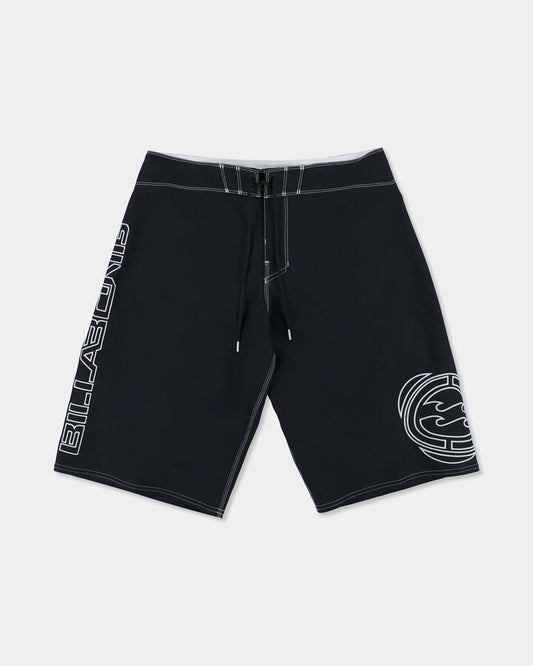 Image of Swimwear. Product name - Billabong Mens Spec 73 Pulse Og 23" Boardshorts Black in Black colour by brand - Billabong