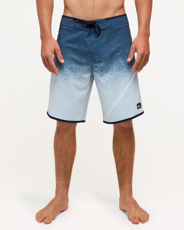 Image of Swimwear. Product name - Quiksilver Mens Surfsilk New Wave 20" Boardshorts Dark Denim in Dark Denim colour by brand - Quiksilver