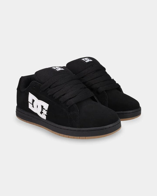 Image of Shoes. Product name - DC Shoes Mens Gaveler Se Skate Shoes Black/White/Gum in Black/White/Gum colour by brand - DC Shoes