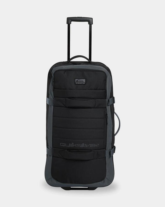 Image of Accessories. Product name - Quiksilver Mens Transit Roller 100L Suitcase Black in Black colour by brand - Quiksilver