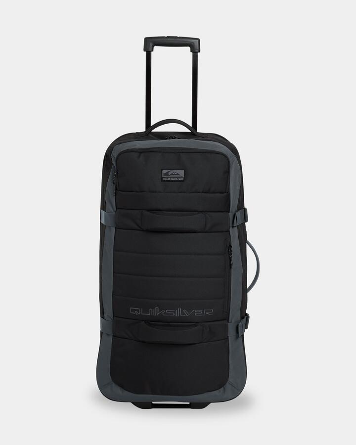 Image of Accessories. Product name - Quiksilver Transit 100L Luggage Roller Black in Black colour by brand - Quiksilver