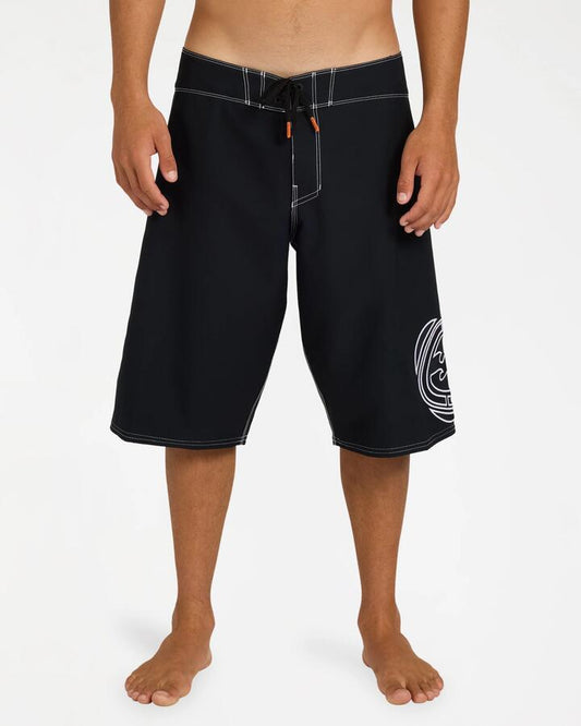 Image of Swimwear. Product name - Billabong Mens Spec Pulse Og 23" Boardshorts Black in Black colour by brand - Billabong