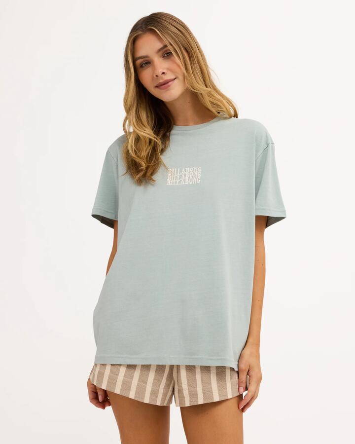 Image of T-Shirts. Product name - Billabong Womens Surf High T-Shirt Blue Light in Blue Light colour by brand - Billabong