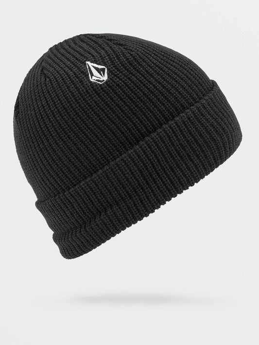Image of Hats. Product name - Volcom Mfo Poppen Beanie Black in Black colour by brand - Volcom