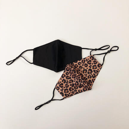 Image of Others. Product name - Face Mask Black & Leopard in Black colour by brand - Novo