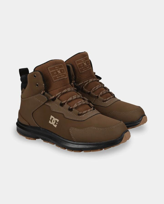 Image of Boots. Product name - DC Shoes Mens Munity Wr Boots Brown/Black in Brown/Black colour by brand - DC Shoes