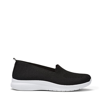 Image of Flats. Product name - Colton Black Flats in Black colour by brand - Novo