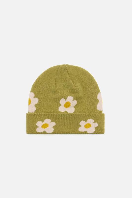 Image of Hats. Productname: Daisy Knit Beanie in Green colour by brand - Princess Highway