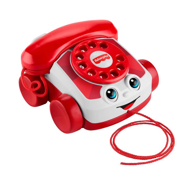 Image of Others. Product name - Fisher-Price Red Chatter Telephone Baby & Toddler Pull Toy, Mattel 80th Anniversary Edition in colour by brand - Fisher-Price