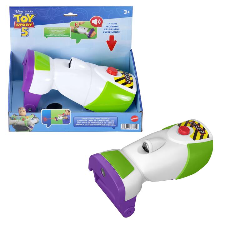 Image of Dolls. Product name - Disney and Pixar Toy Story 5 Space Ranger Laser Gauntlet Buzz Lightyear Roleplay Item with 35+ Lights and Sounds in colour by brand - Disney Pixar Toy Story