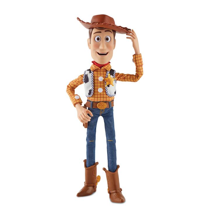 Image of Dolls. Product name - Disney and Pixar Toy Story 5 Ultimate Action Woody Figure, Simple & Animated Mode, 16 Inch Posable in colour by brand - Disney Pixar Toy Story