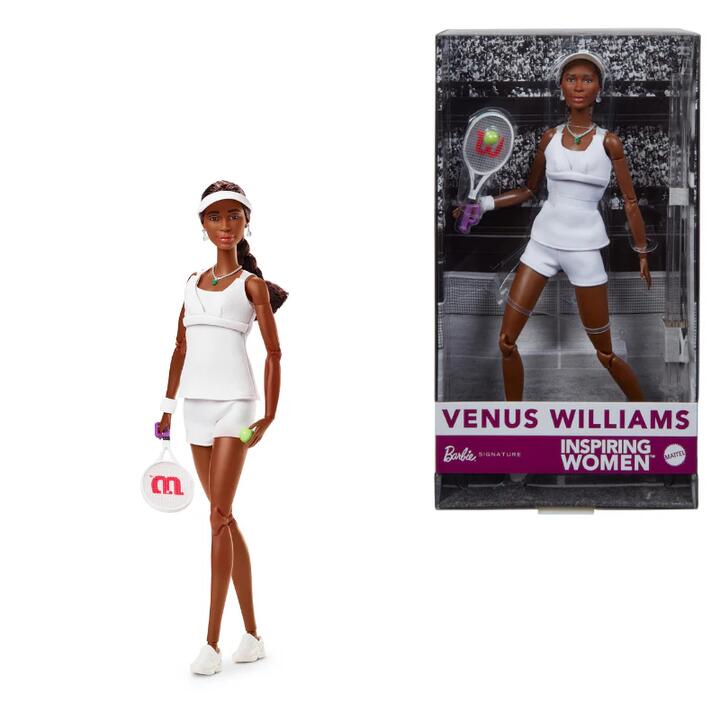 Image of Dolls. Product name - Barbie Inspiring Women Venus Williams Doll in colour by brand - Barbie Signature
