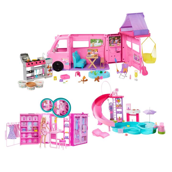 Image of Accessories. Product name - Bundle: Barbie Ultimate Dream Adventures in colour by brand - Barbie