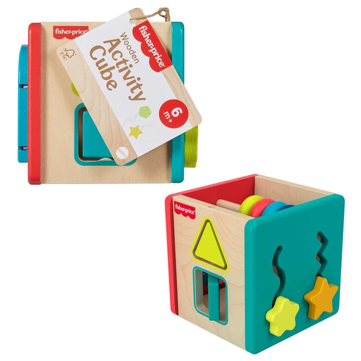 Image of Others. Product name - Fisher-Price Wooden Activity Cube in colour by brand - Fisher-Price