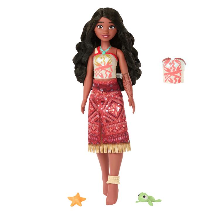 Image of Dolls. Product name - Disney Moana 2 Swimming Tautai Moana Doll in colour by brand - Disney Moana
