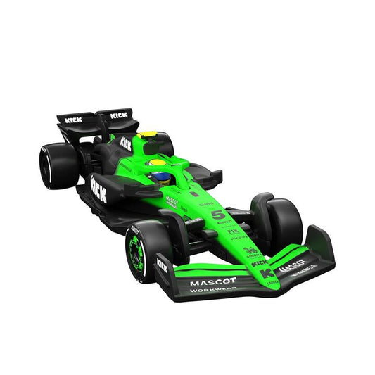 Image of Toy Cars. Product name - Hot Wheels Formula 1Â® Collectible Stake F1 Team Kick Sauber Team Car Gabriel Bortoleto in colour by brand - Hot Wheels