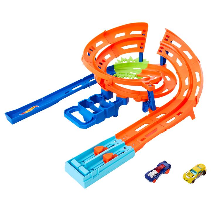 Image of Toy Playsets. Product name - Hot Wheels Whip Around Raceway in colour by brand - Hot Wheels