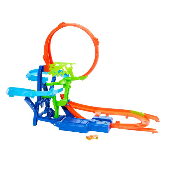 Image of Toy Playsets. Product name - Hot Wheels Stunt Tracks Mid-Air Crash in colour by brand - Hot Wheels