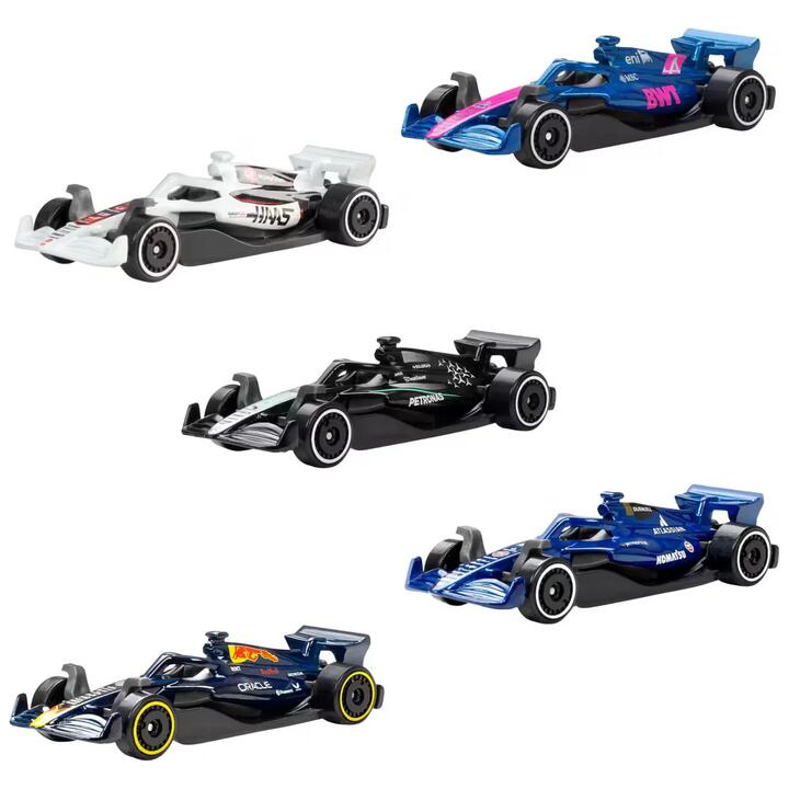Image of Toy Cars. Product name - Hot Wheels Formula 1Â® 5-Pack in colour by brand - Hot Wheels