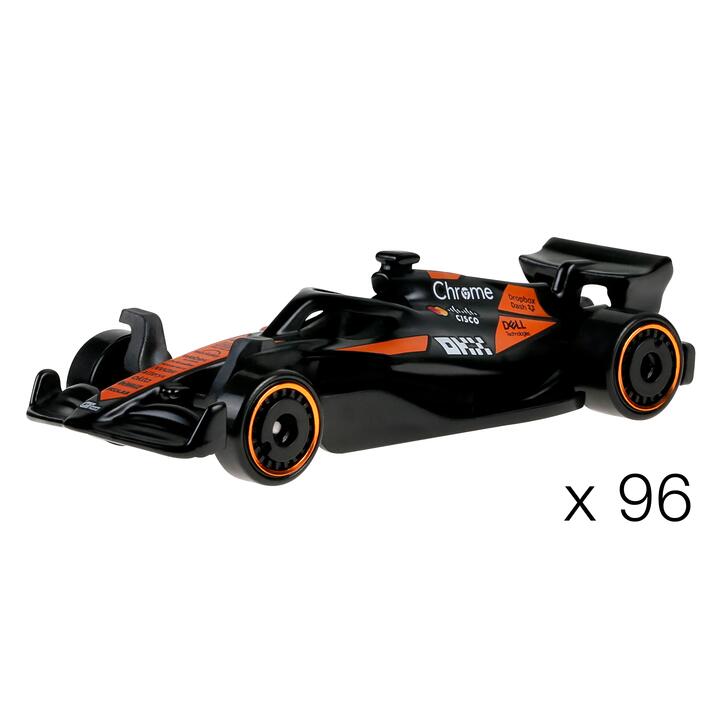 Image of Toy Cars. Product name - Bundle: Hot Wheels Basics McLaren Formula 1Â® Team Car Case 96 Cars in colour by brand - Hot Wheels
