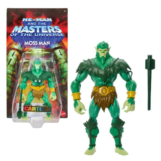 Image of Action Figures. Product name - Masters of the Universe Origins 200X Cartoon Collection Moss Man 5.5 Inch Action Figure MOTU Toy in colour by brand - Masters of the Universe
