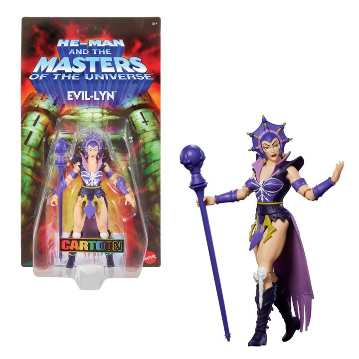 Image of Action Figures. Product name - Masters of the Universe Origins 200X Cartoon Collection Evil Lyn 5.5 Inch MOTU Action Figure Toy in colour by brand - Masters of the Universe