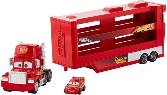 Image of Toy Cars. Product name - Disney Pixar Cars Mack Mini Racers Hauler in colour by brand - Disney Pixar Cars