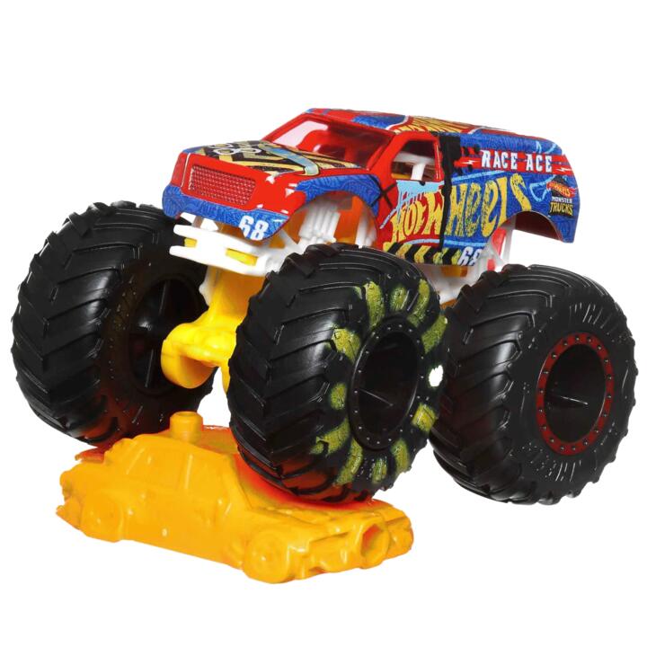 Image of Toy Cars. Product name - Hot Wheels Monster Trucks Vehicle Assorted* in colour by brand - Hot Wheels
