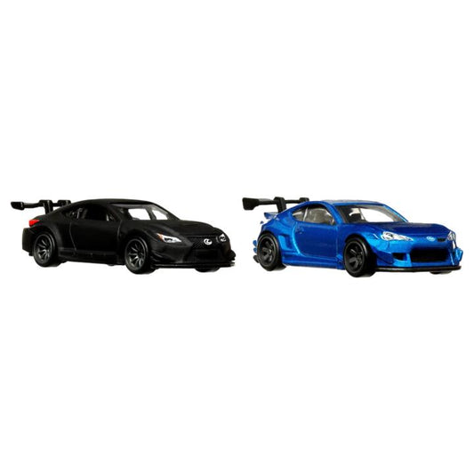 Image of Toy Cars. Product name - Hot Wheels Premium Car Culture 2-Pack Assorted* in colour by brand - Hot Wheels