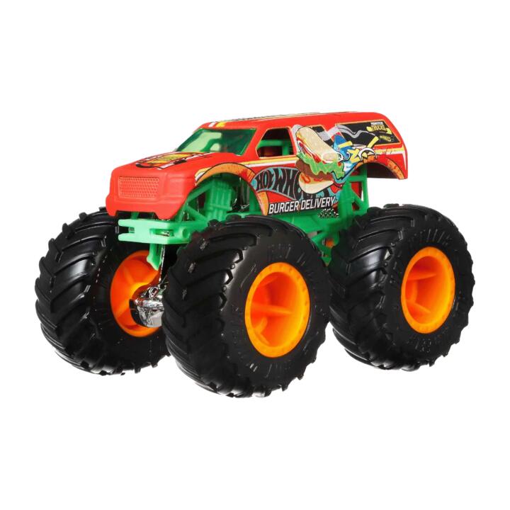 Image of Toy Cars. Product name - HOT WHEELS Monster Trucks 4-Pack Assorted* in colour by brand - Hot Wheels