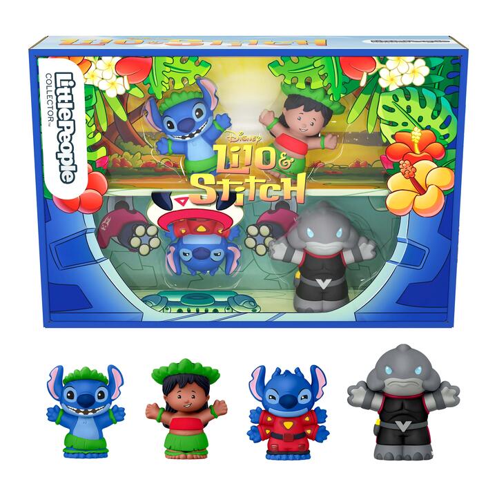 Image of Dolls. Product name - Little People Collector Disney Lilo & Stitch Special Edition Set in colour by brand - Little People Collector