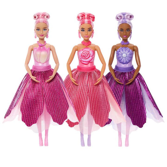 Image of Accessories. Product name - Bundle: Barbie Petal Pop Dolls and Accessories 3 Dolls in colour by brand - Barbie