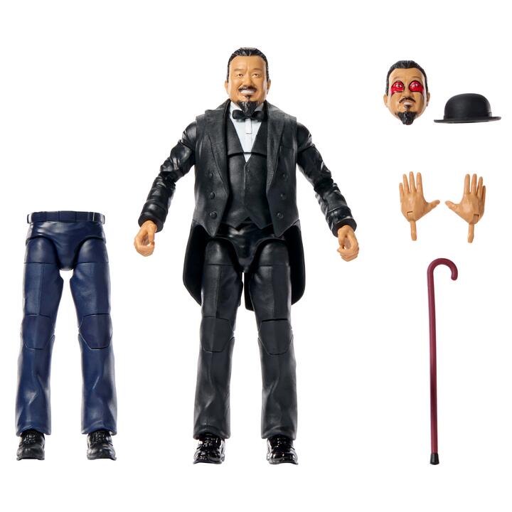 Image of Action Figures. Product name - WWE Elite Legends Mr. Fuji Action Figure in colour by brand - WWE