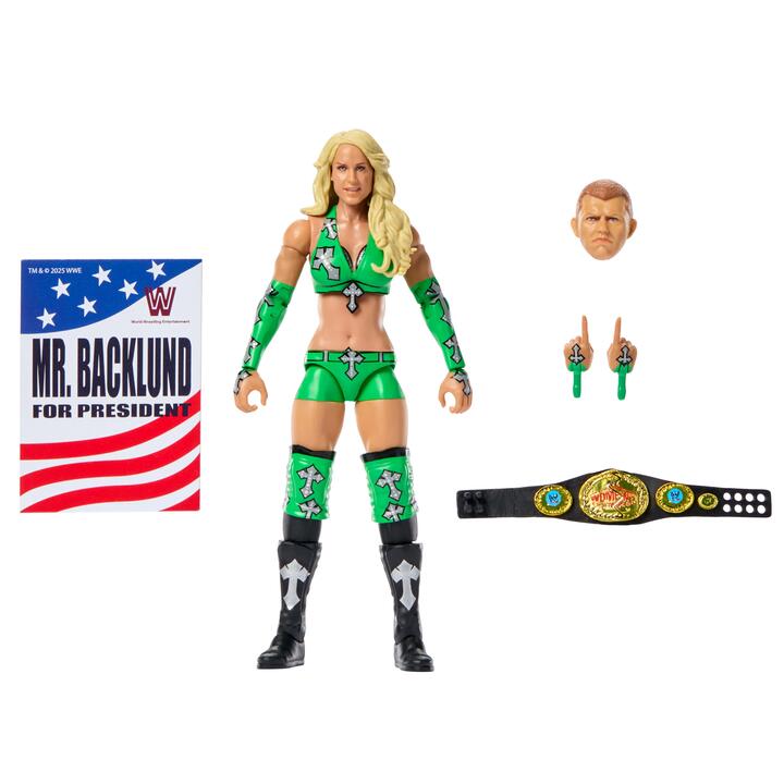Image of Action Figures. Product name - WWE Elite Legends Michelle McCool Action Figure in colour by brand - WWE