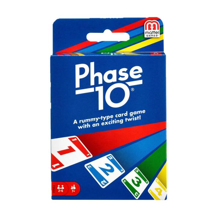 Image of Games. Product name - Phase 10 Card Game in colour by brand - Mattel Games