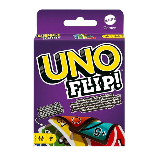 Image of Games. Product name - Uno Flip in colour by brand - Mattel Games