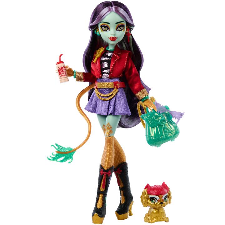 Image of Dolls. Product name - Monster High Jinafire Long Fashion Doll in colour by brand - Monster High