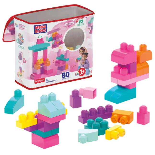 Image of Toy Chests. Product name - First Builders Big Building Bag in colour by brand - MEGA Bloks