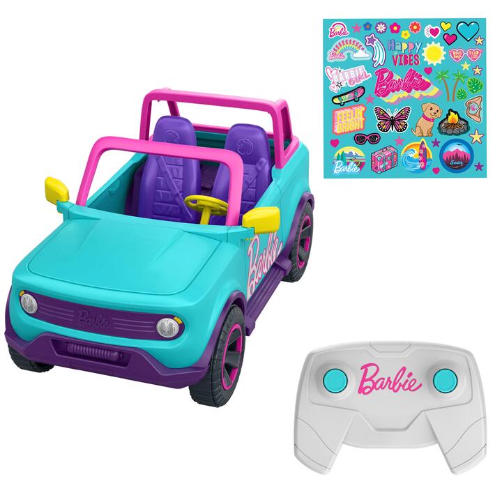 Image of Toy Cars. Product name - Hot Wheels Barbie RC Suv Vehicle in colour by brand - Hot Wheels