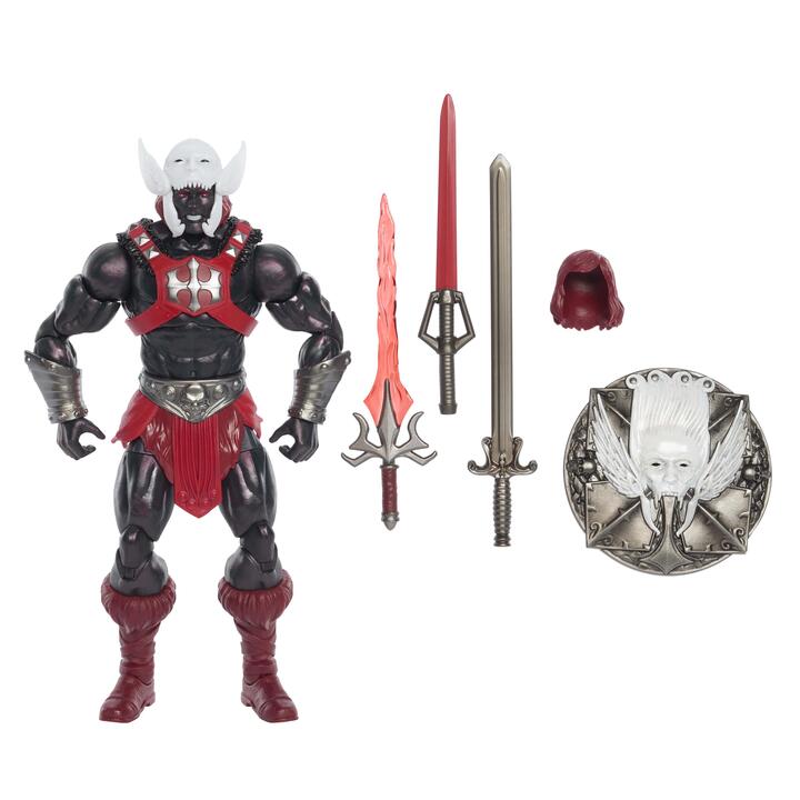 Image of Action Figures. Product name - Masters of the Universe Masterverse Anti-Eternia He-Man Action Figure Toy, 7 Inch with Accessories in colour by brand - Masters of the Universe